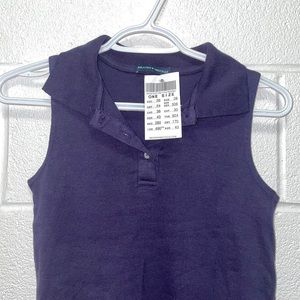 NWT Brandy Melville Caroline Navy Polo tank Dress